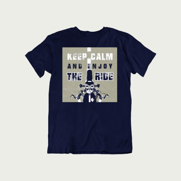 Keep calm and enjoy the ride, bike riders t shirt, best bike site in india, vintage polo t shirt,