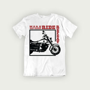 Work Eat Sleep Ride Repeat TShirt, bullet tshirt, eat sleep drop repeat t shirt, vintage t shirt india,