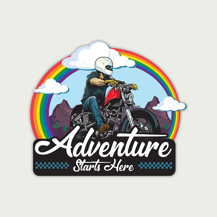 adventure bike stickers