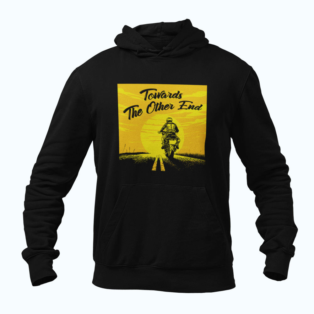 biker hooded sweatshirt