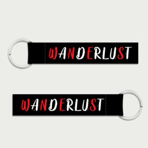 wanderlust cloth keychain