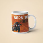 KTM motorbike travel mug Born-to-Ride motorcycle coffee mug