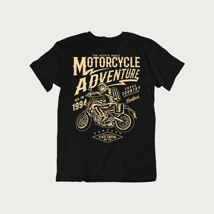 Motorcycle Adventure – T Shirt – TheMisfit.World