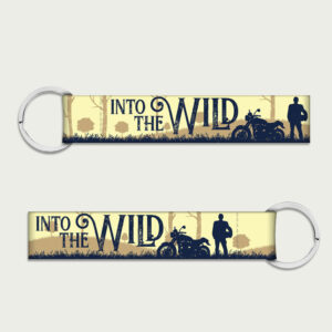 Into the wild, keychain for bike online, fabric keychain, best bike keychains