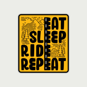 stickers for helmet, stickers for bikes, biker stickers, eat sleep ride repeat