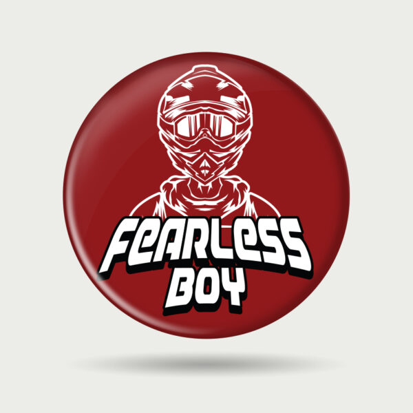 biker badge, biker badges and pins, Fearless Boy Badge,