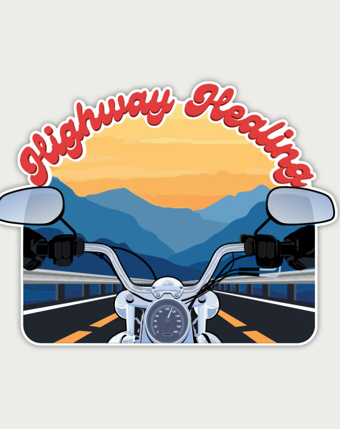Highway healing sticker