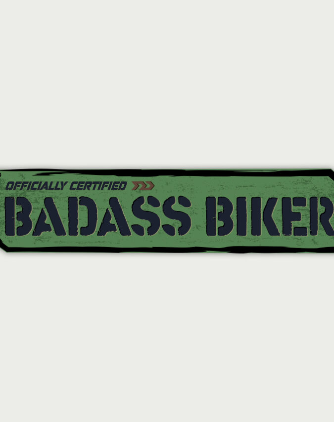 BADASS BIKER sticker