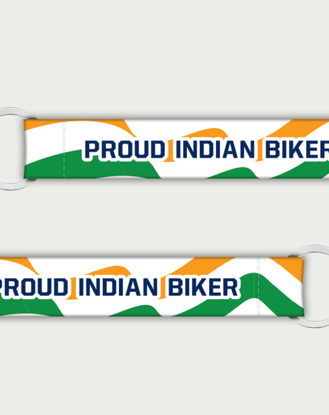 Indian flag keychain Proud indian biker