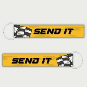 Send it bike keychain