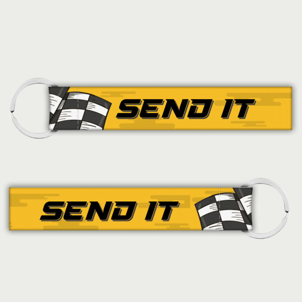 Send it bike keychain