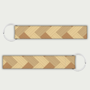 wood pattern key tag