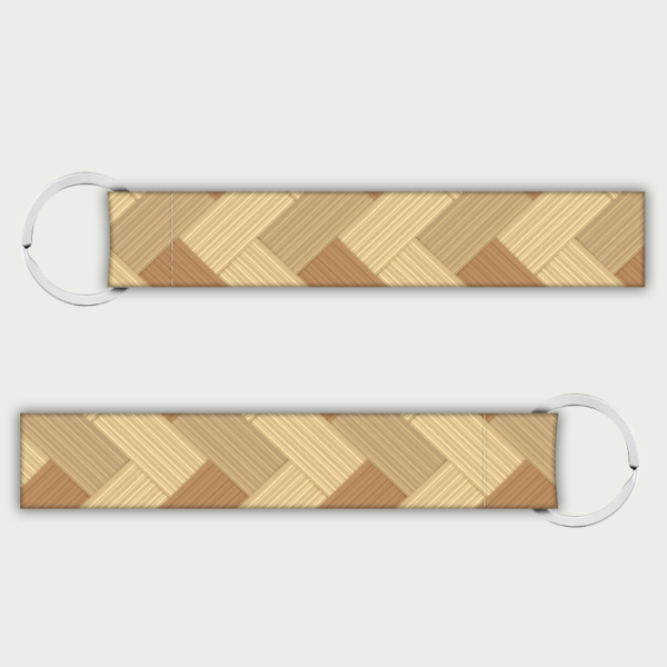 wood pattern key tag